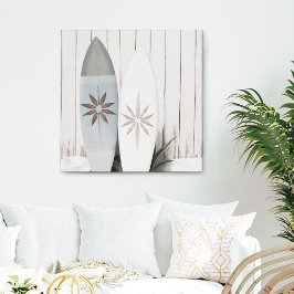 沿岸サーフボード写真トロピカルサマーカンバスプリ キャンバスプリント