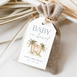 沿岸サーフ「ベビーオンボード」ベビーシャワーの好意 ギフトタグ
