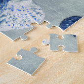 沿岸シーシェルスヒトデビーチインディゴブルー ジグソーパズル (側面)