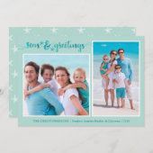 沿岸スクリプトSEASとグリーティングヒトデ2写真 シーズンカード (正面/裏面)