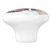 沿岸スタイルウオーターカラーカクテルとナウティラス セラミックノブ (側面)