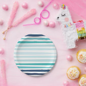 沿岸ストライプなパーティーのプレート ペーパープレート (パーティー)