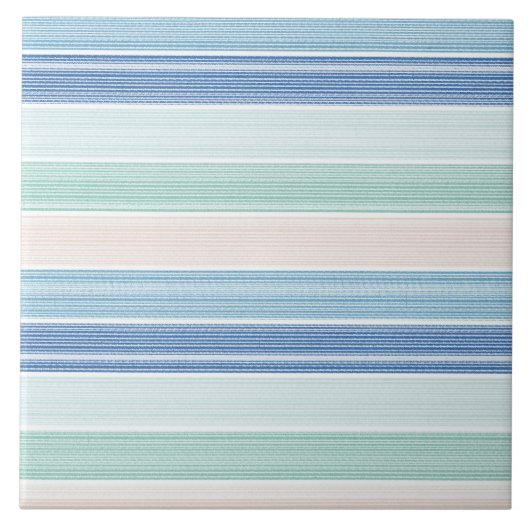 沿岸ストライプ陶磁器タイル タイル (正面)