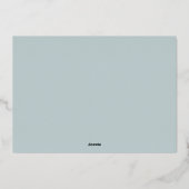 沿岸ストライプ |クリスマスフォト 箔シーズンカード (裏面)