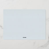 沿岸ストライプ |クリスマスフォト 箔シーズンカード (裏面)