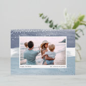 沿岸ストライプ |クリスマスフォト 箔シーズンカード (立ち正面)