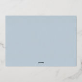 沿岸ストライプ |クリスマスフォト 箔シーズンカード (裏面)