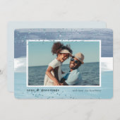 沿岸ストライプ |ホリデーフォトカード シーズンカード (正面/裏面)