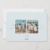 沿岸ストライプ |ホリデーフォトカード シーズンカード (裏面)