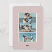 沿岸ストライプ |ホリデーフォトカード シーズンカード (裏面)