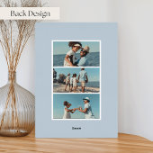 沿岸ストライプ |写真の縦型クリスマス 箔シーズンカード