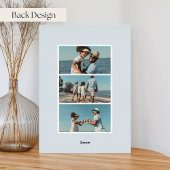 沿岸ストライプ |写真の縦型クリスマス 箔シーズンカード