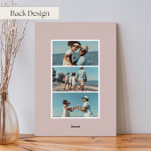 沿岸ストライプ |写真の縦型クリスマス 箔シーズンカード