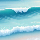 沿岸セレニティシャワーカーテン シャワーカーテン