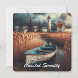 沿岸セレニティ：ライトハウスとローボート カード