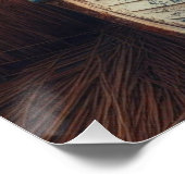 沿岸セレニティ:ライトハウスとローボート ポスター (コーナー)