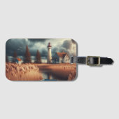 沿岸セレニティ：ライトハウスとローボート ラゲッジタグ (正面横)