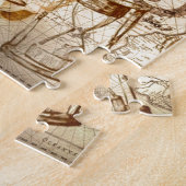 沿岸タツノオトシゴの貝殻の航海のな地図 ジグソーパズル (側面)