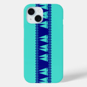 沿岸ターコイズブルーセイボートパター航海のン Case-Mate iPhoneケース (裏面)