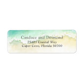 沿岸ターコイズ波 ラベル (正面)