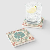 沿岸ダマスク織II ストーンコースター (横)