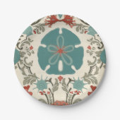 沿岸ダマスク織II ペーパープレート (正面)