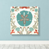 沿岸ダマスクI キャンバスプリント (インサイチュ (ウッドフロア))