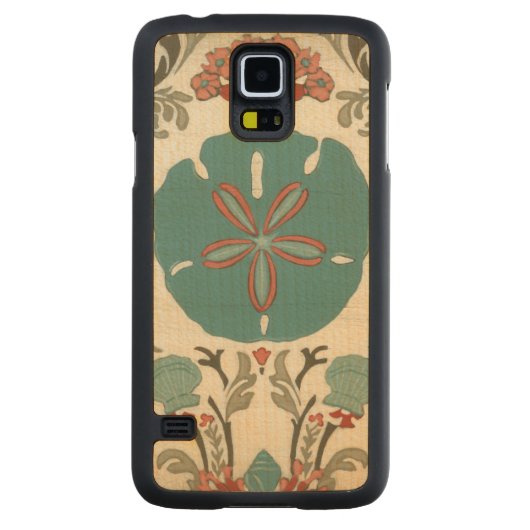 沿岸ダマスクI CarvedメープルGalaxy S5スリムケース (裏面)