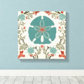 沿岸ダマスクII キャンバスプリント (インサイチュ (ウッドフロア))