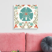 沿岸ダマスクII キャンバスプリント (インサイチュ (リビング))