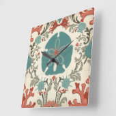 沿岸ダマスクII スクエア壁時計 (傾斜)