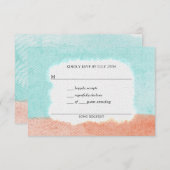 沿岸チャーム水色 出欠カード (正面/裏面)