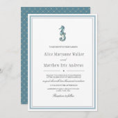 沿岸チャーム |結婚式招待状 招待状 (正面/裏面)