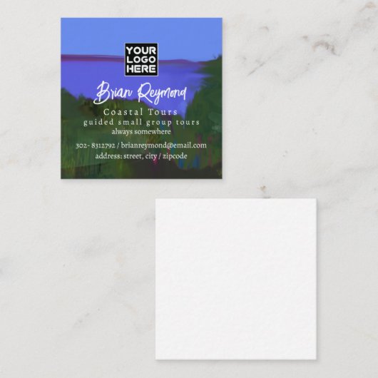 沿岸ツアー スクエア名刺 (正面/裏面)