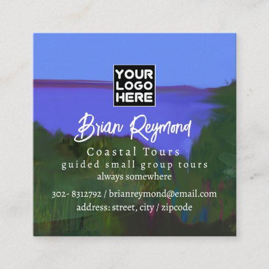 沿岸ツアー スクエア名刺 (正面)