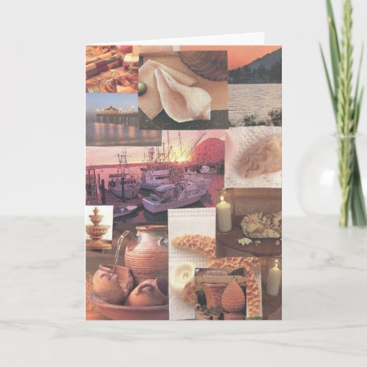 沿岸テーマの挨拶状 カード (正面)