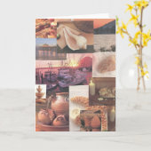 沿岸テーマの挨拶状 カード (黄色い花)