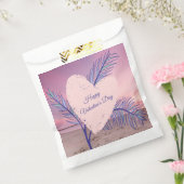 沿岸テーマパステルバレンタインピンクサンセットビーチ フェイバーバッグ (封をした状態)