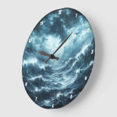 沿岸ドラマ» -海波 ラージ壁時計 (傾斜)