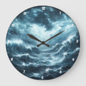 沿岸ドラマ» -海波 ラージ壁時計 (正面)