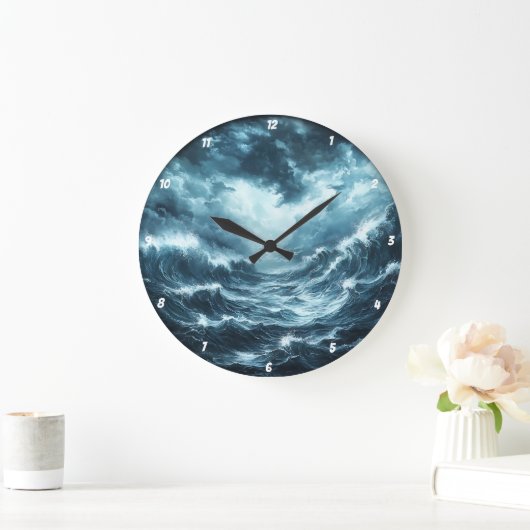 沿岸ドラマ» -海波 ラージ壁時計 (ホーム)