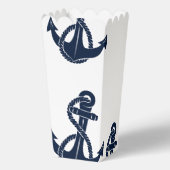 沿岸ネイビー航海のブルーいかりベビーシャワー フェイバーボックス (裏面)
