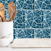 沿岸ネイビー航海のブルービーチパターン タイル