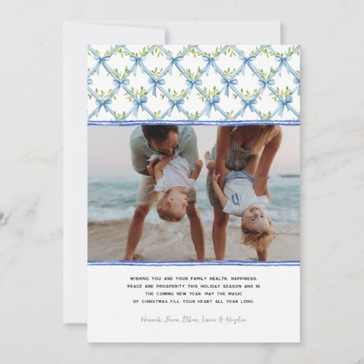 沿岸ノエル | 沿岸エレガントのクリスマス写真 シーズンカード (裏面)