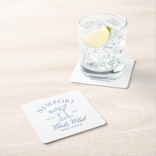 沿岸バチェロレッテウィークエンドガールズクラブ スクエアペーパーコースター (インサイチュ)