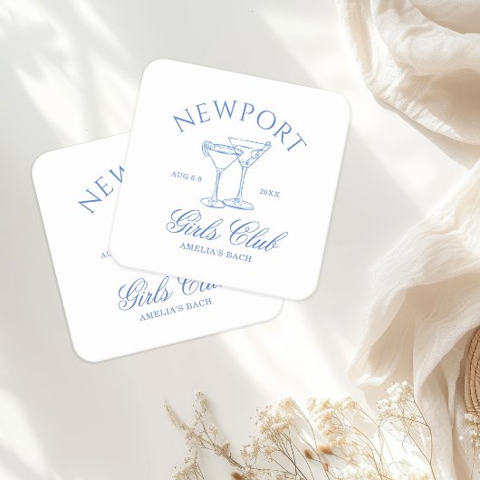 沿岸バチェロレッテウィークエンドガールズクラブ スクエアペーパーコースター