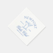 沿岸バチェロレッテウィークエンドガールズクラブ スタンダードカクテルナプキン (角)