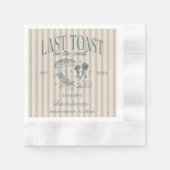 沿岸バチェロレッテカクテルパーティー海軍 縁ありカクテルナプキン (正面)