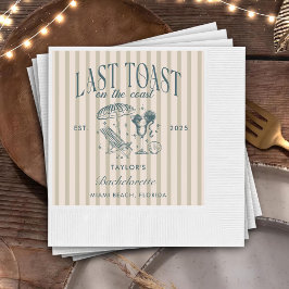 沿岸バチェロレッテカクテルパーティー海軍 縁ありカクテルナプキン