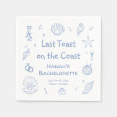 沿岸バチェロレッテ スタンダードカクテルナプキン (正面)